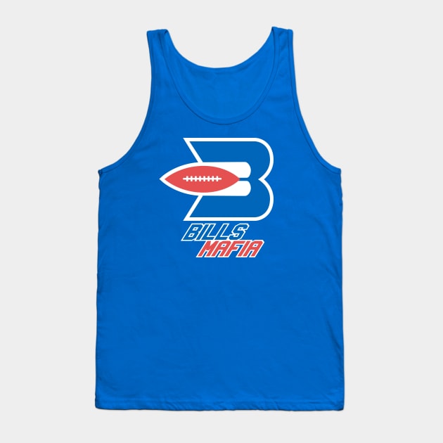 Bills Mafia Braves Logo Tank Top by Carl Cordes